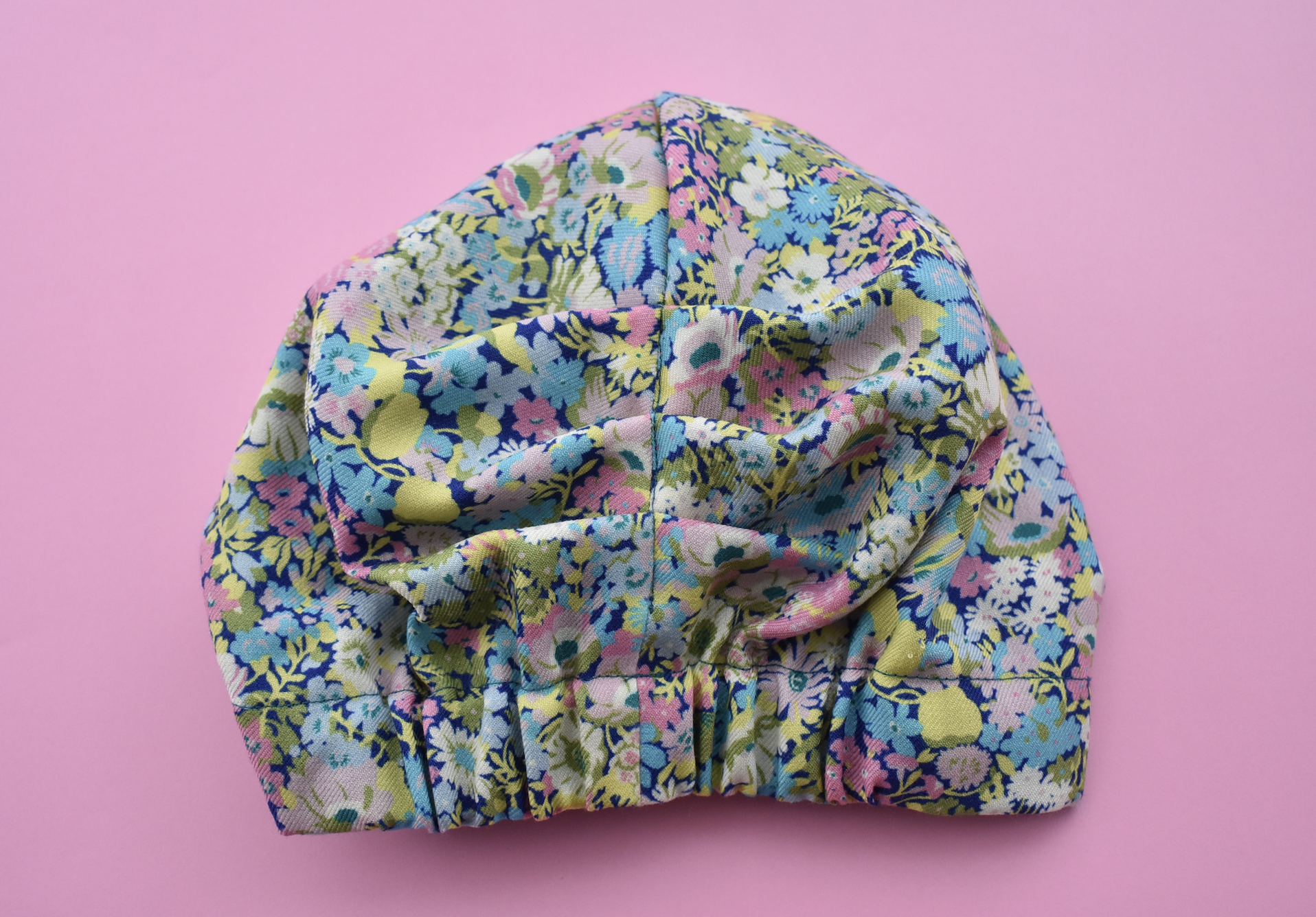 Little Land Girl & Baby Hat - Bright Floral Thorpe Print - Tot Knots of Brighton