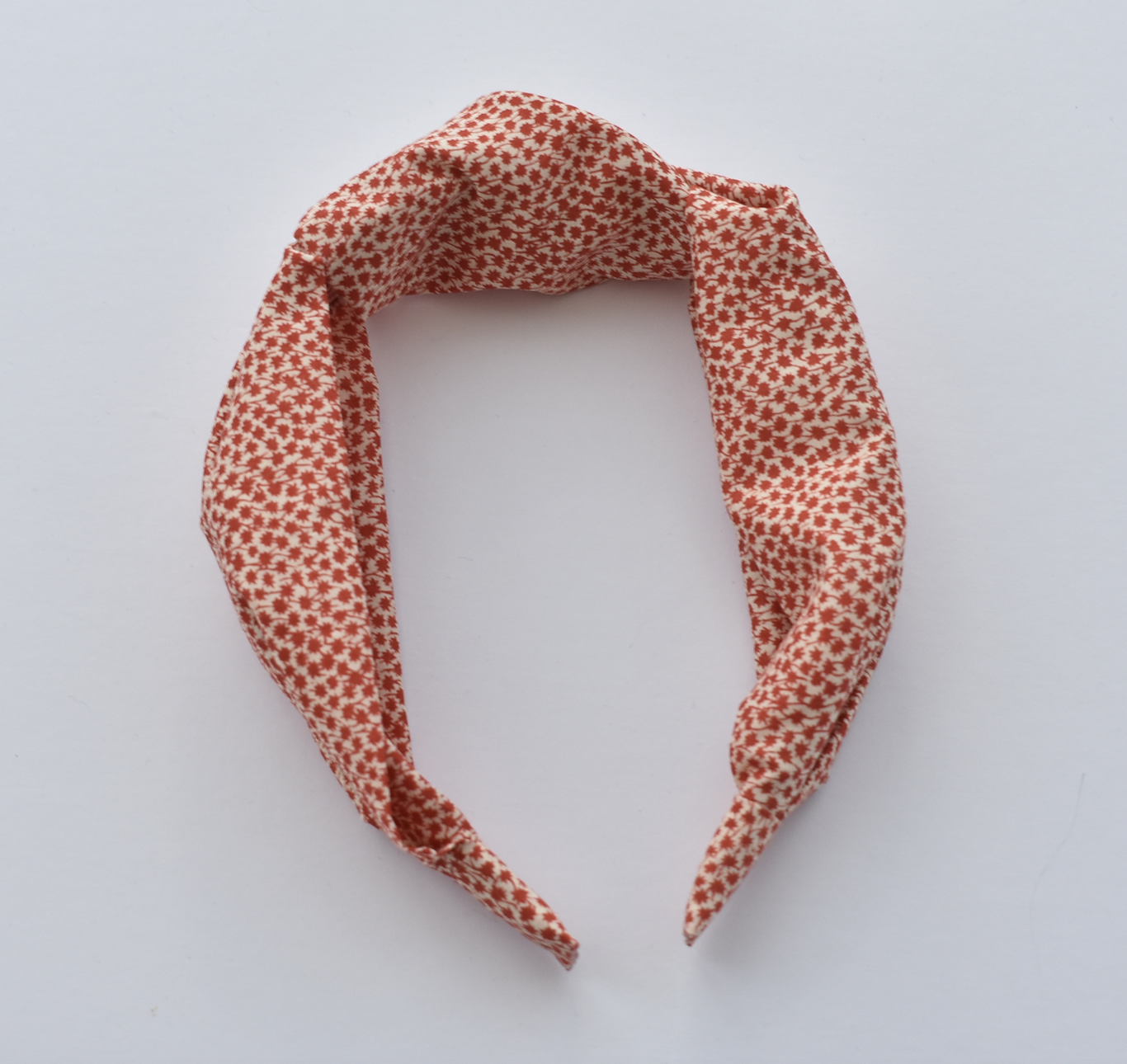 Ladies Tot Knot Alice band - Liberty of London Red and White floral print - Tot Knots of Brighton