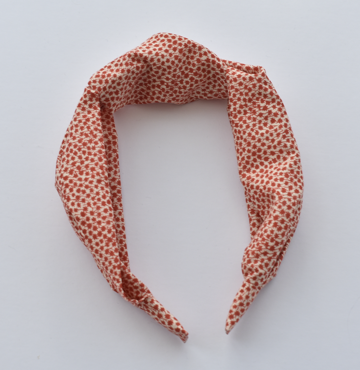 Ladies Tot Knot Alice band - Liberty of London Red and White floral print - Tot Knots of Brighton