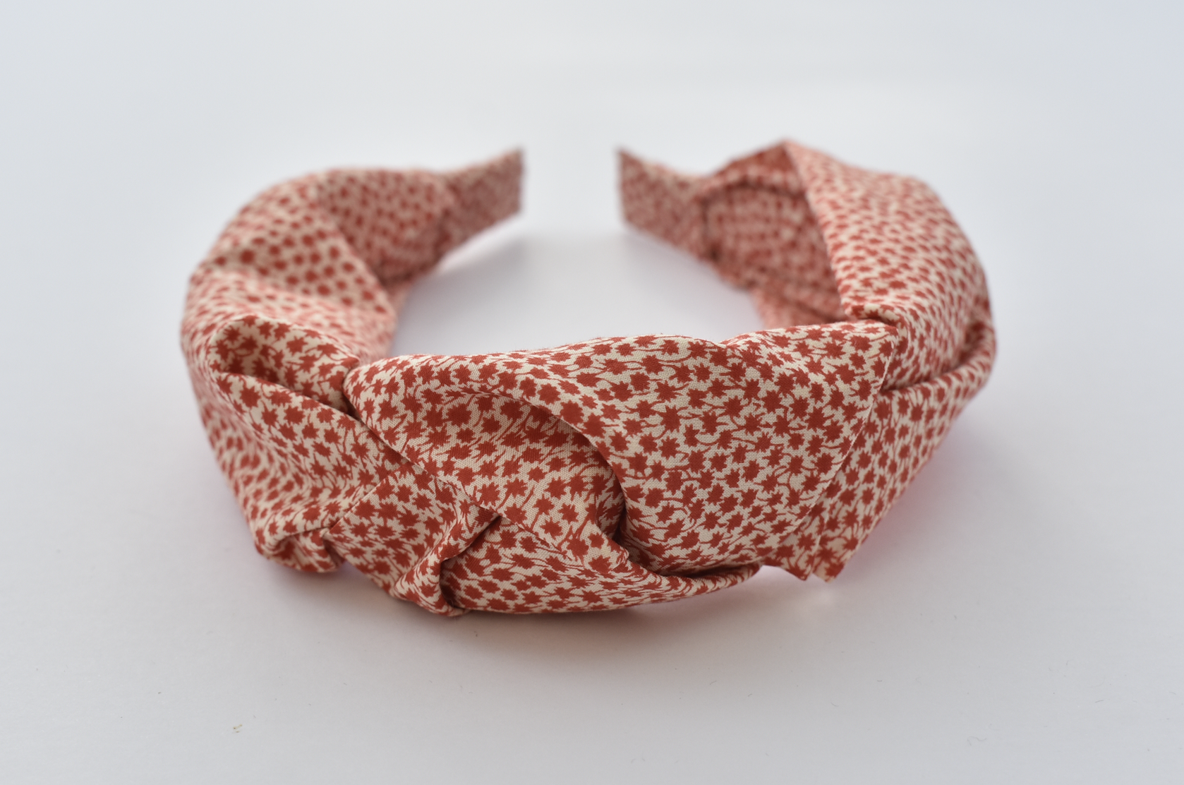 Ladies Tot Knot Alice band - Liberty of London Red and White floral print - Tot Knots of Brighton