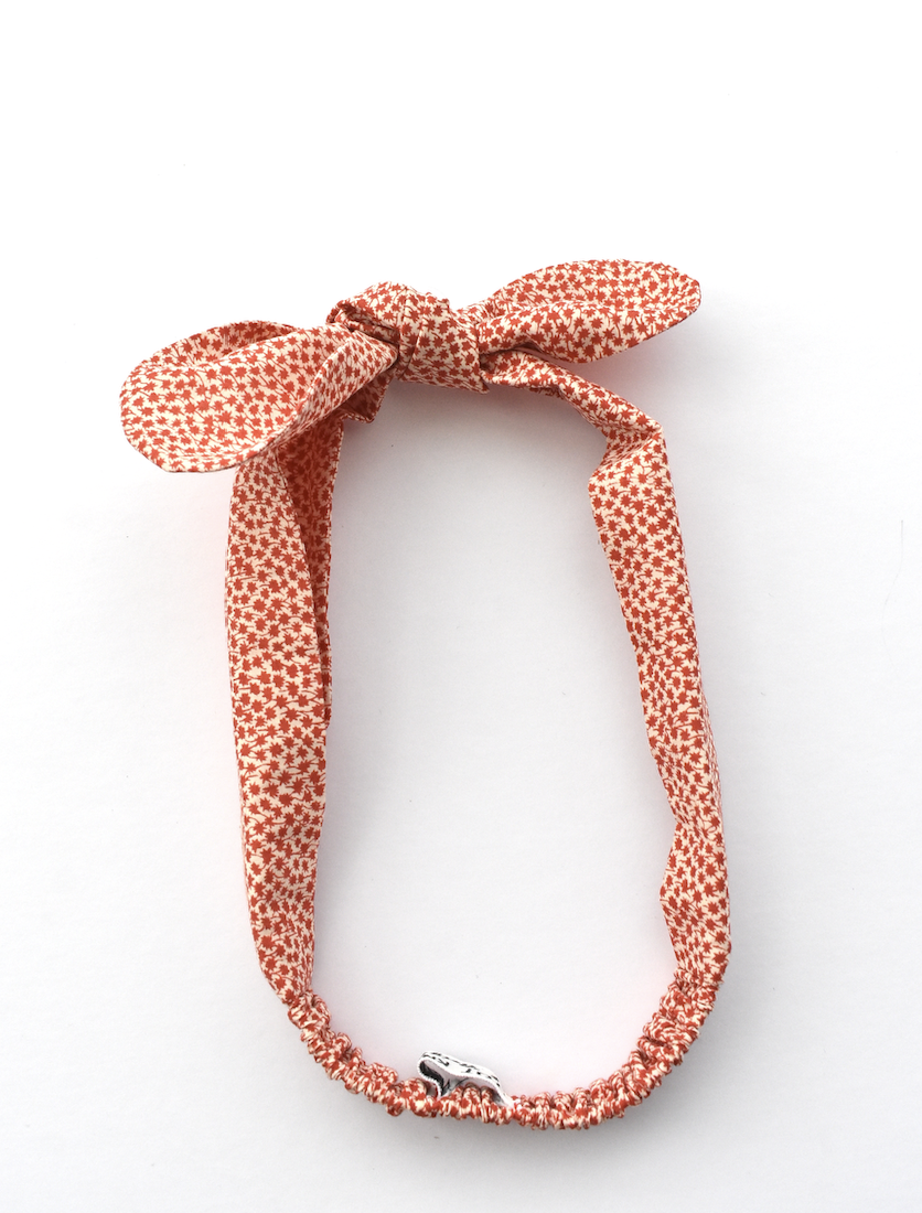 Ladies Tot Knot hairband - Liberty of London Red Marco Floral for Christmas - Tot Knots of Brighton