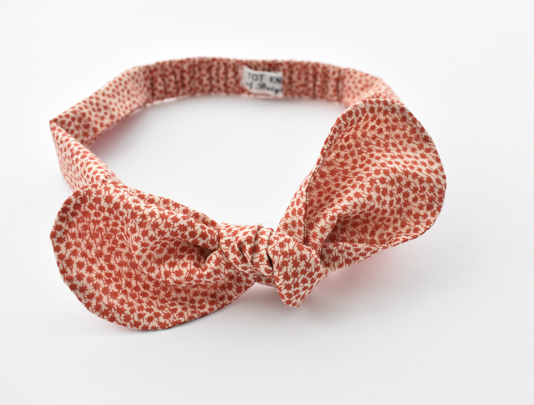 Ladies Tot Knot hairband - Liberty of London Red Marco Floral for Christmas - Tot Knots of Brighton