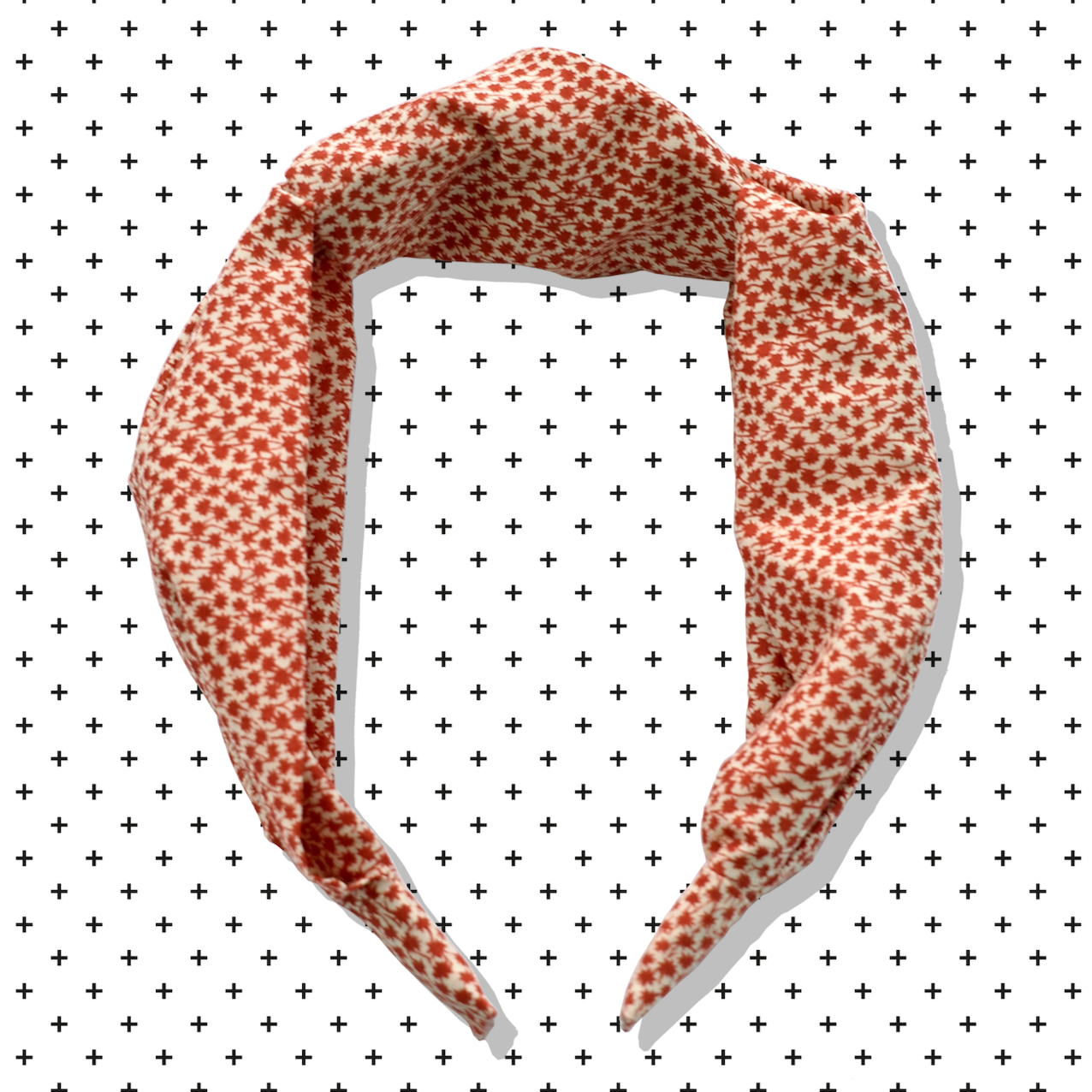 Ladies Tot Knot Alice band - Liberty of London Red and White floral print - Tot Knots of Brighton