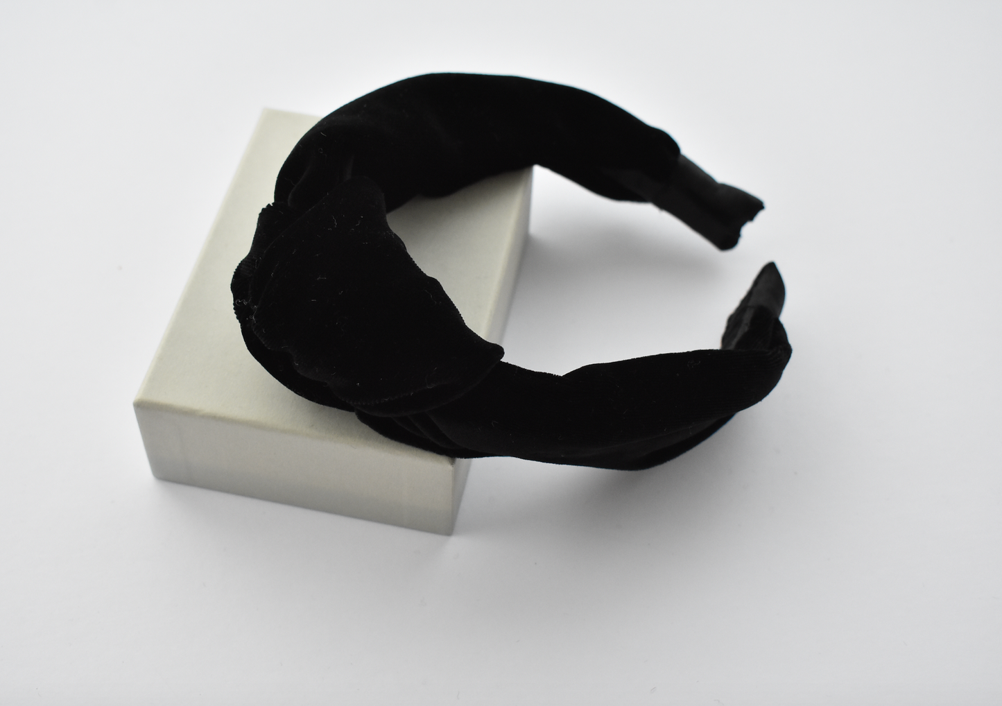 Ladies Tot Knot Alice band - Black Velvet - Tot Knots of Brighton