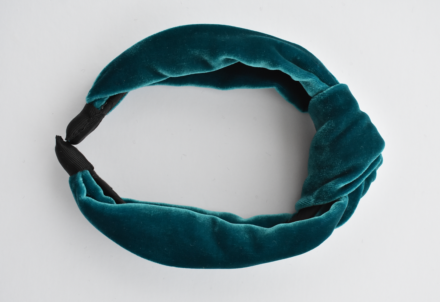 Classic Knot headband - Teal Silk Velvet - Tot Knots of Brighton