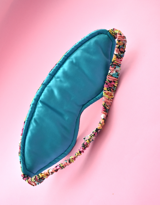 100% Pure Silk-lined Sleep Eye Mask - Ciara Liberty print - Tot Knots of Brighton
