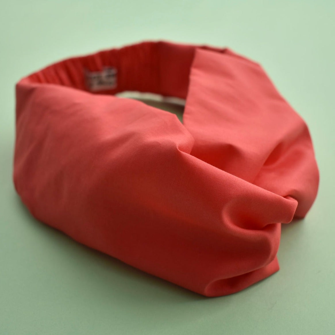 Coral Red Liberty of London - Twisted Turban hairband and neck scarf - Tot Knots of Brighton