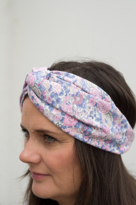 Winter Rose Twisted Turban hairband and neck scarf - Tot Knots of Brighton