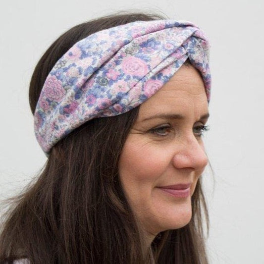 Winter Rose Twisted Turban hairband and neck scarf - Tot Knots of Brighton