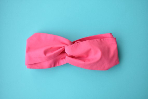 Liberty Pink Twisted Turban hairband and neck scarf - Tot Knots of Brighton