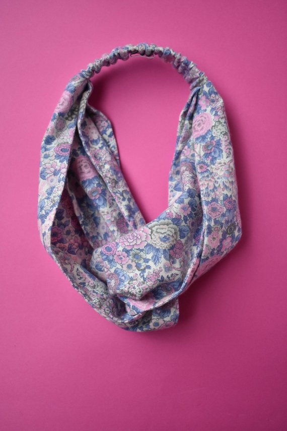 Winter Rose Twisted Turban hairband and neck scarf - Tot Knots of Brighton