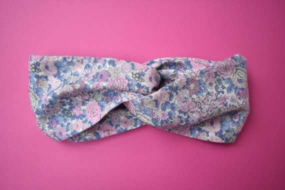 Winter Rose Twisted Turban hairband and neck scarf - Tot Knots of Brighton