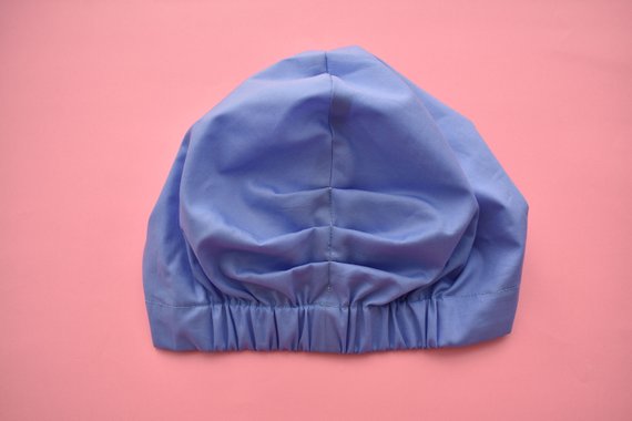 Ladies Turban Hat - Liberty of London Periwinkle Blue - Tot Knots of Brighton