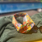 Twisted Turban Headband - Liberty of London Ellis Garden Yellow floral print - Silk & Lawn