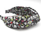 Classic Twist Alice Headband - Liberty of London Black and Red Floral print - Silk & Lawn