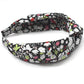 Classic Knot Headband - Liberty of London Black and Red Floral print
