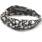 Classic Knot Headband - Liberty of London Black and Red Floral print
