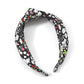 Classic Knot Headband - Liberty of London Black and Red Floral print