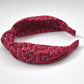 Classic Knot Headband - Liberty of London Pink Farhad Graphic print - Silk & Lawn