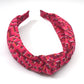 Classic Knot Headband - Liberty of London Pink Farhad Graphic print - Silk & Lawn