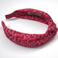 Classic Knot Headband - Liberty of London Pink Farhad Graphic print - Silk & Lawn