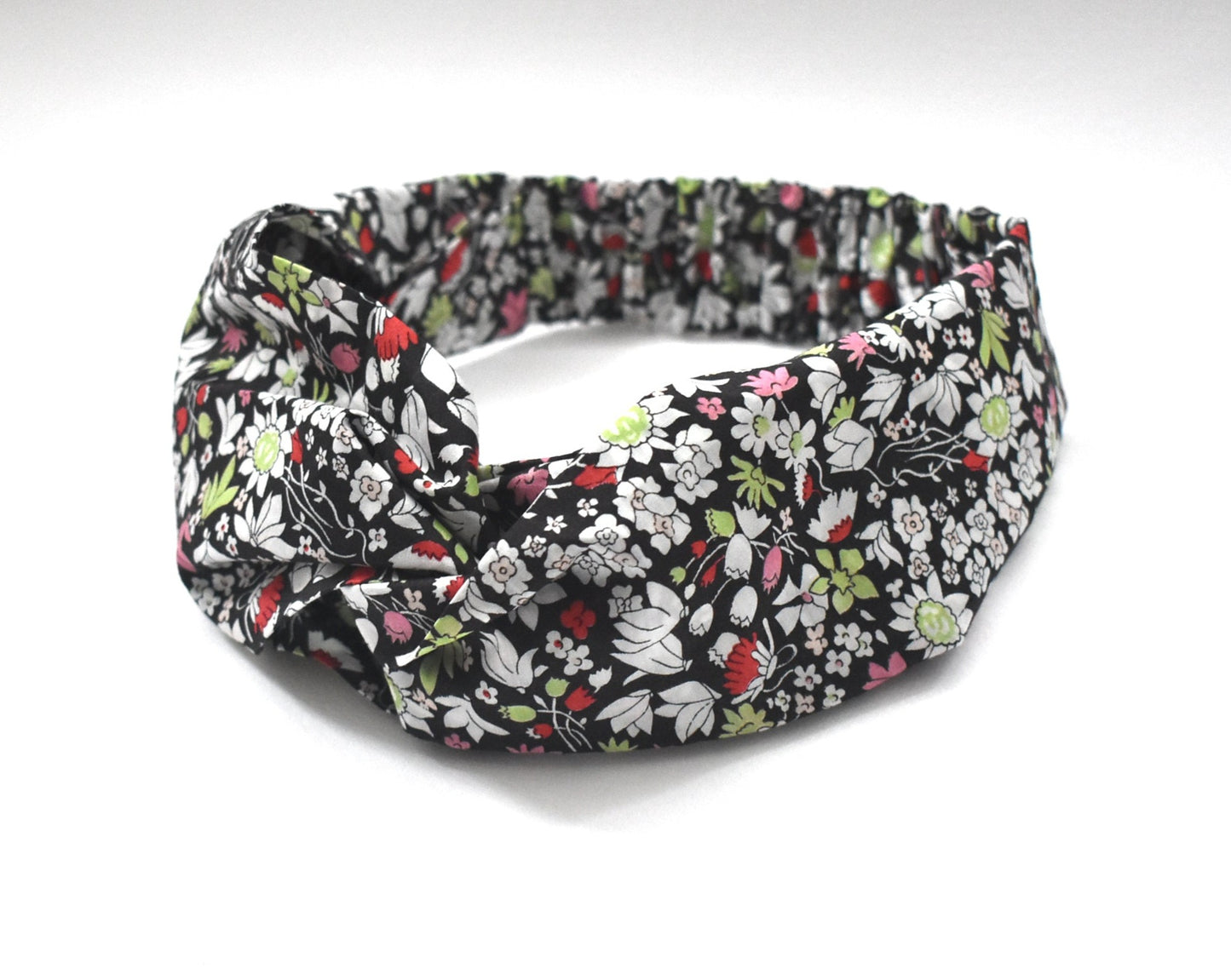 Twisted Turban Headband - Liberty Red & Black Floral