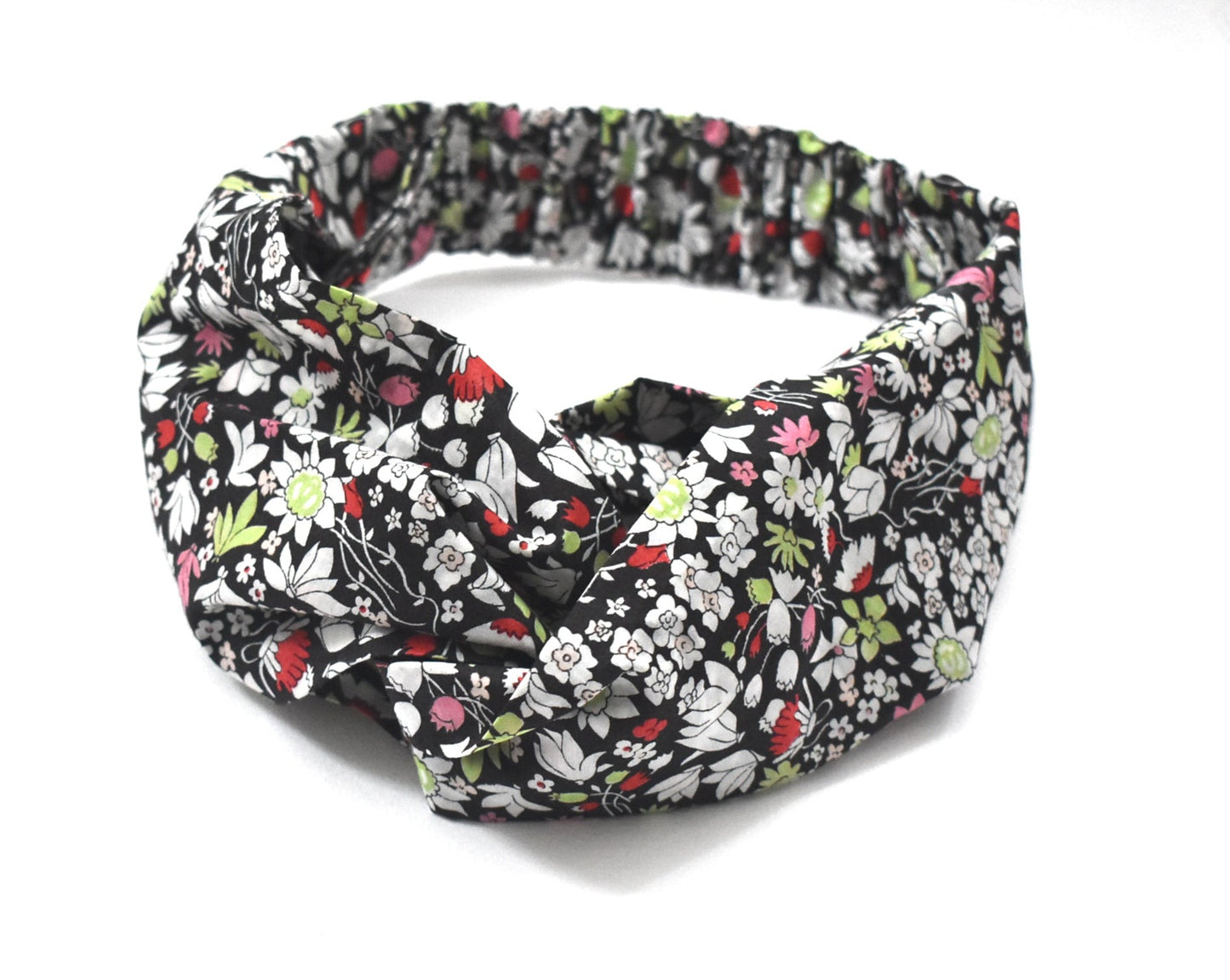 Twisted Turban Headband - Liberty Red & Black Floral