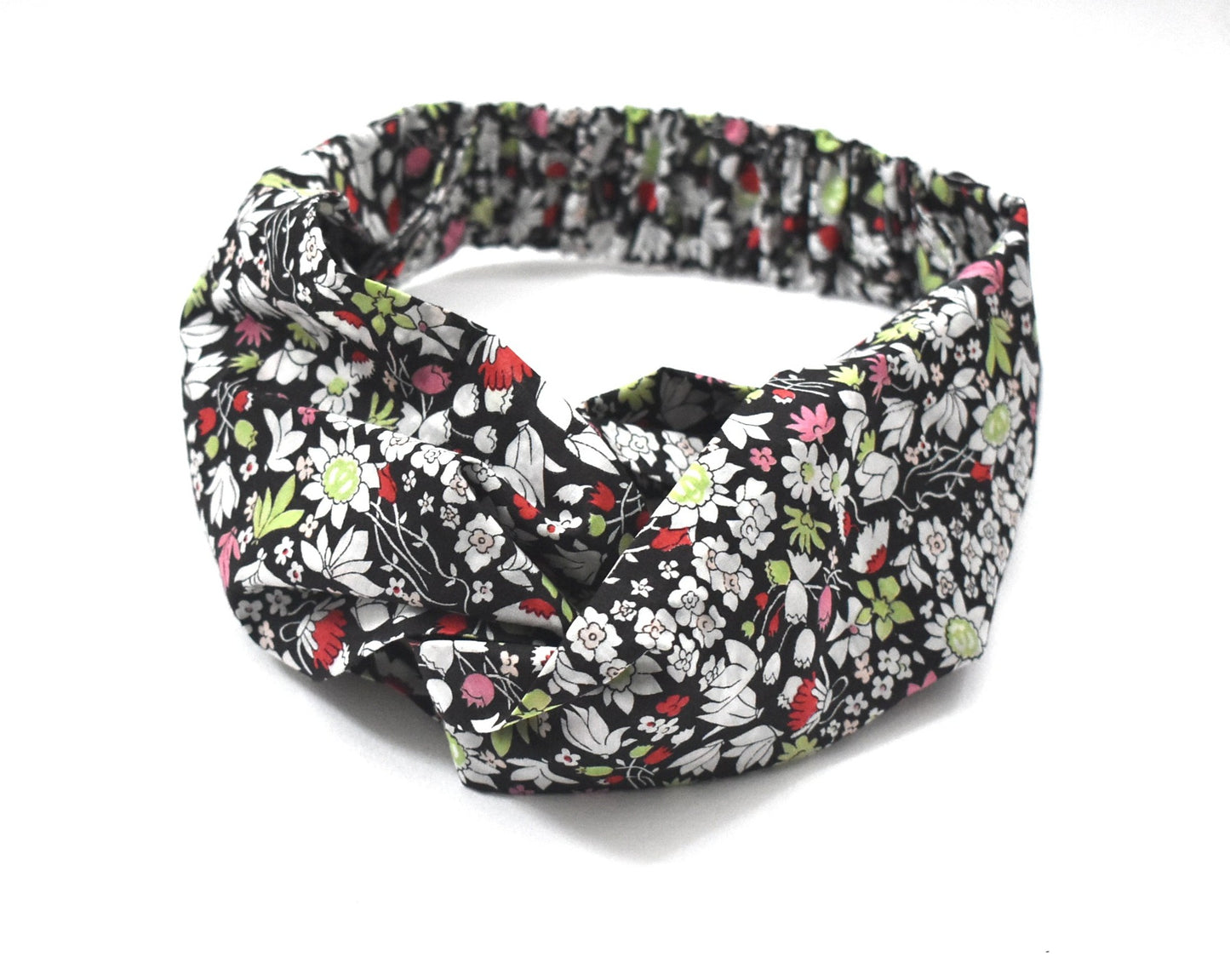 Twisted Turban Headband - Liberty Red & Black Floral