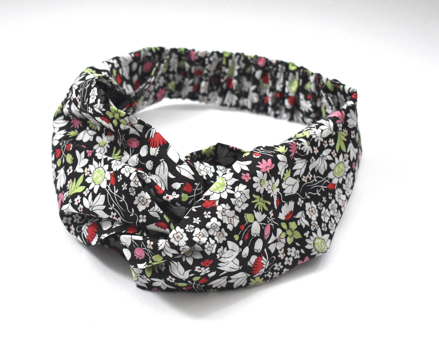 Twisted Turban Headband - Liberty Red & Black Floral