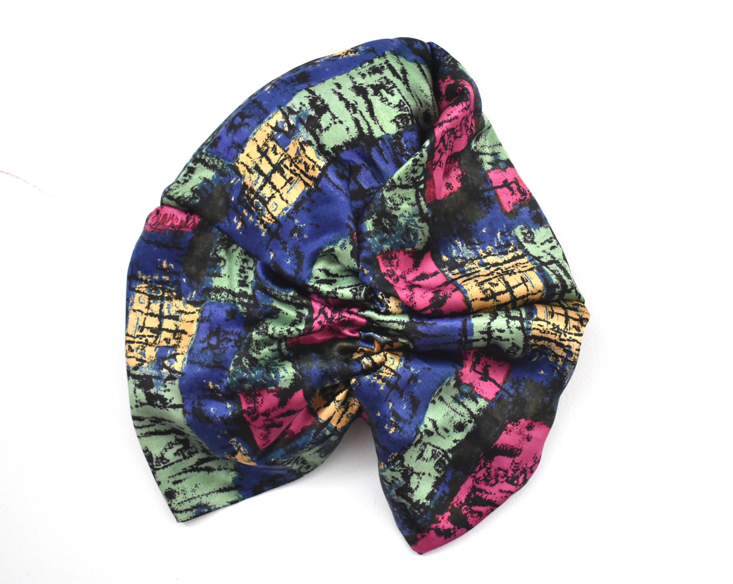 Twisted Silk Turban & Head wrap - Liberty of London Artist Althea Graphic silk satin