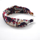 Luxury Silk Twisted Alice band - Ombrellino Japanese Blossom Liberty Artist print on Silk-Crepe - Silk & Lawn