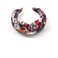 Luxury Silk Twisted Alice band - Ombrellino Japanese Blossom Liberty Artist print on Silk-Crepe - Silk & Lawn