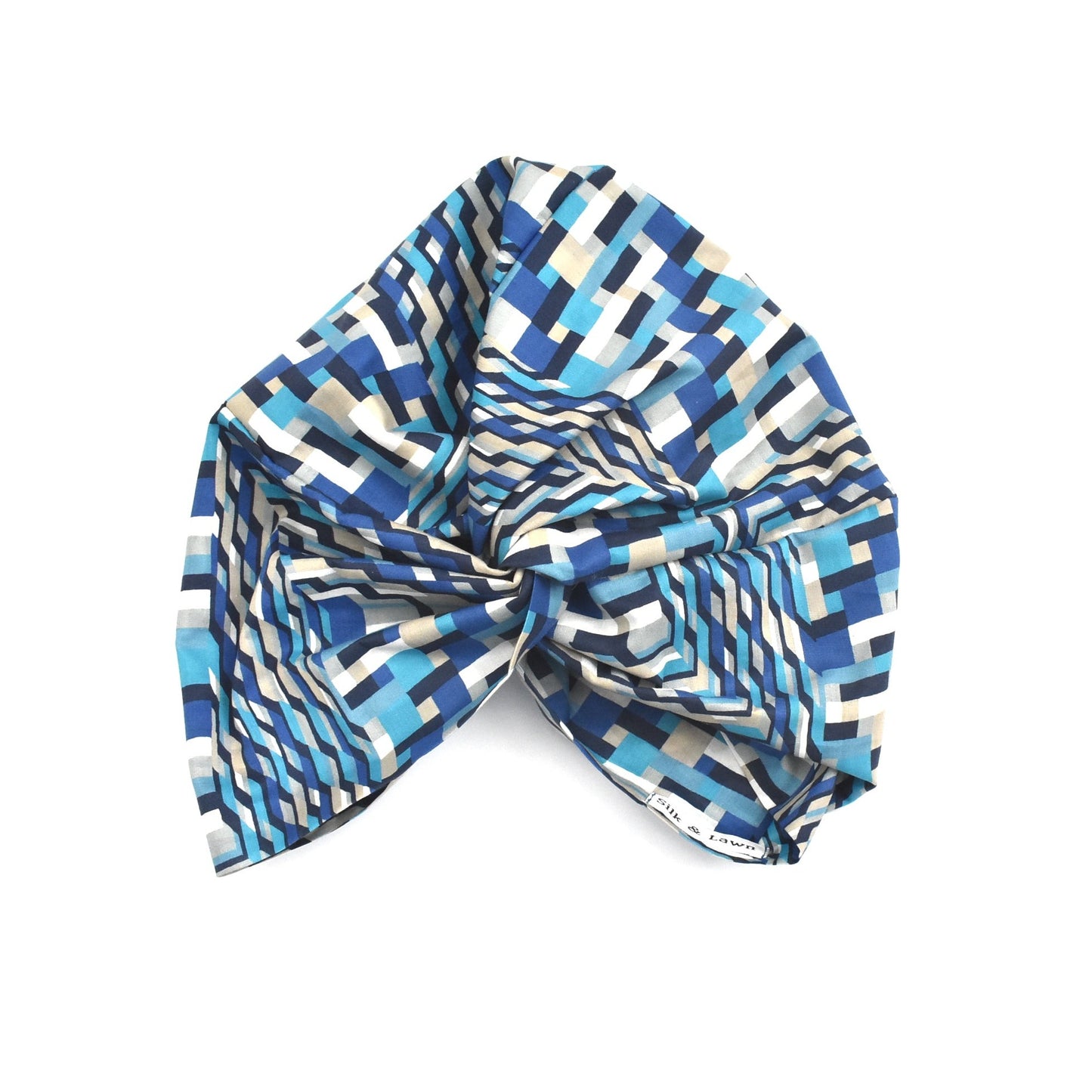 Little Susan Turban Hat - Blue Ziggy by Liberty of London