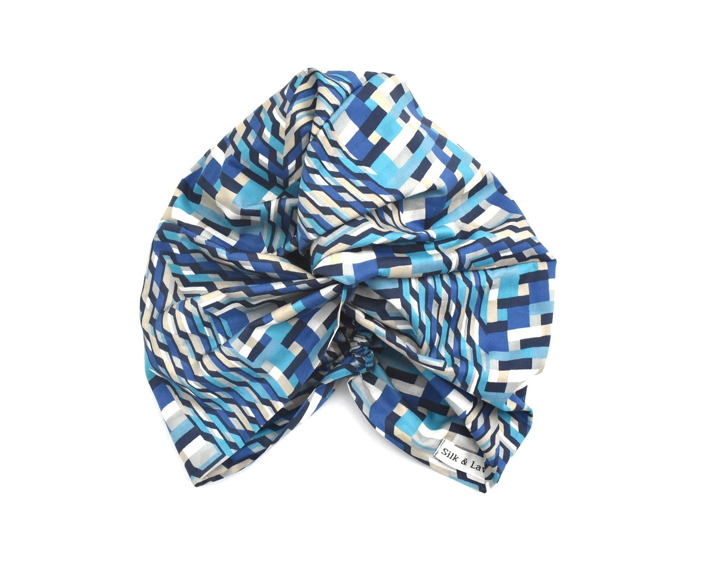 Little Susan Turban Hat - Blue Ziggy by Liberty of London