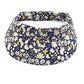 Sun Visor in Liberty of London Yellow and Navy Blue Floral print - Silk & Lawn