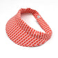Sun Visor in Liberty of London Red & White Jonathan print - Silk & Lawn