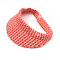Sun Visor in Liberty of London Red & White Jonathan print - Silk & Lawn