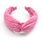 Twisted Alice Headband - Liberty of London Pink Glenjade print - Silk & Lawn