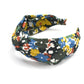 Twisted Alice Headband - Liberty of London Green floral print - Silk & Lawn
