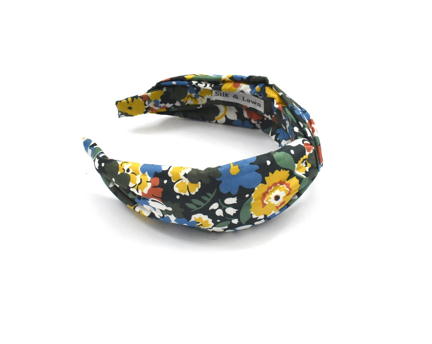 Twisted Alice Headband - Liberty of London Green Floral print