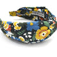 Twisted Alice Headband - Liberty of London Green floral print - Silk & Lawn