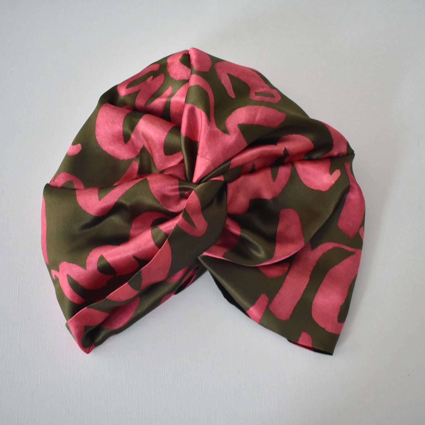 Little Susan Twisted Silk Turban & Head wrap - Liberty of London LOVE WORDS Belgravia Silk Satin