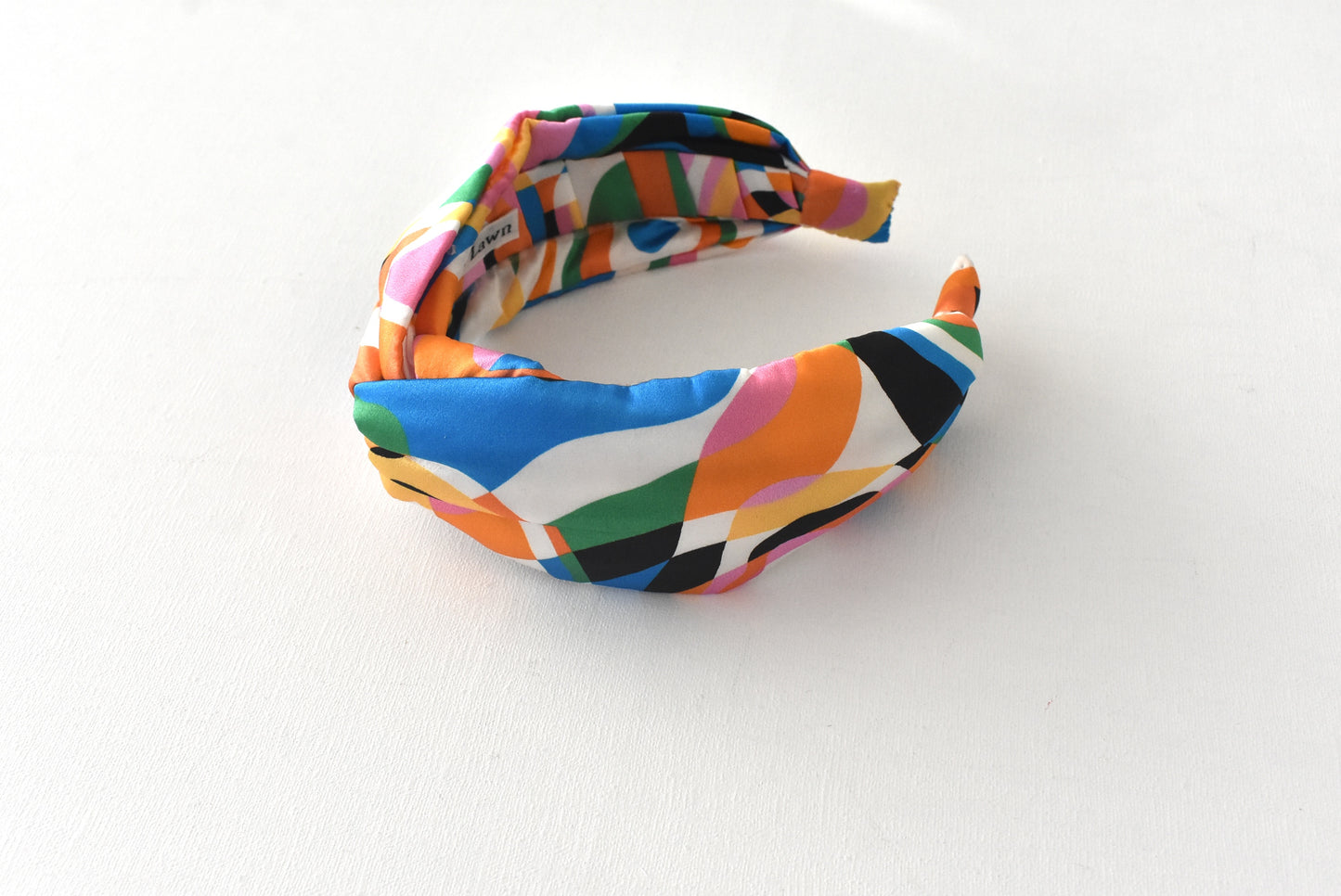 Luxury Silk Twisted or Knot Alice band in Multicolour Pucci style Liberty of London Silk Satin
