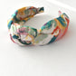 Twisted or Knot Alice band in Nine Elms - Multicolour Liberty in Love collection by Liberty of London in Tana Lawn cotton - Silk & Lawn