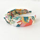Twisted or Knot Alice band in Nine Elms - Multicolour Liberty in Love collection by Liberty of London in Tana Lawn cotton - Silk & Lawn