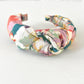Twisted or Knot Alice band in Nine Elms - Multicolour Liberty in Love collection by Liberty of London in Tana Lawn cotton - Silk & Lawn