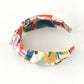 Twisted or Knot Alice band in Nine Elms - Multicolour Liberty in Love collection by Liberty of London in Tana Lawn cotton - Silk & Lawn