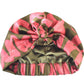 Luxury Silk Turban & Head wrap - Liberty Cupid's Bow print on Silk Satin - Silk & Lawn