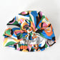 Luxury Silk Turban & Head wrap - Liberty of London Ordinance - Pucci style graphic print on Silk Satin - Silk & Lawn
