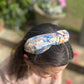 Twisted or Knot Alice band in Going For Gold Liberty of London Tana Lawn cotton - Silk & Lawn